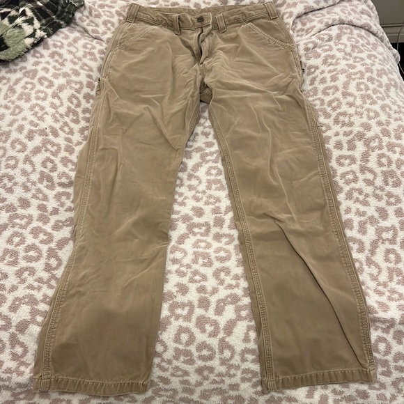 Carhartt B324 Relaxed fit twill work pant Khaki size 34x32 - Picture 4 of 4